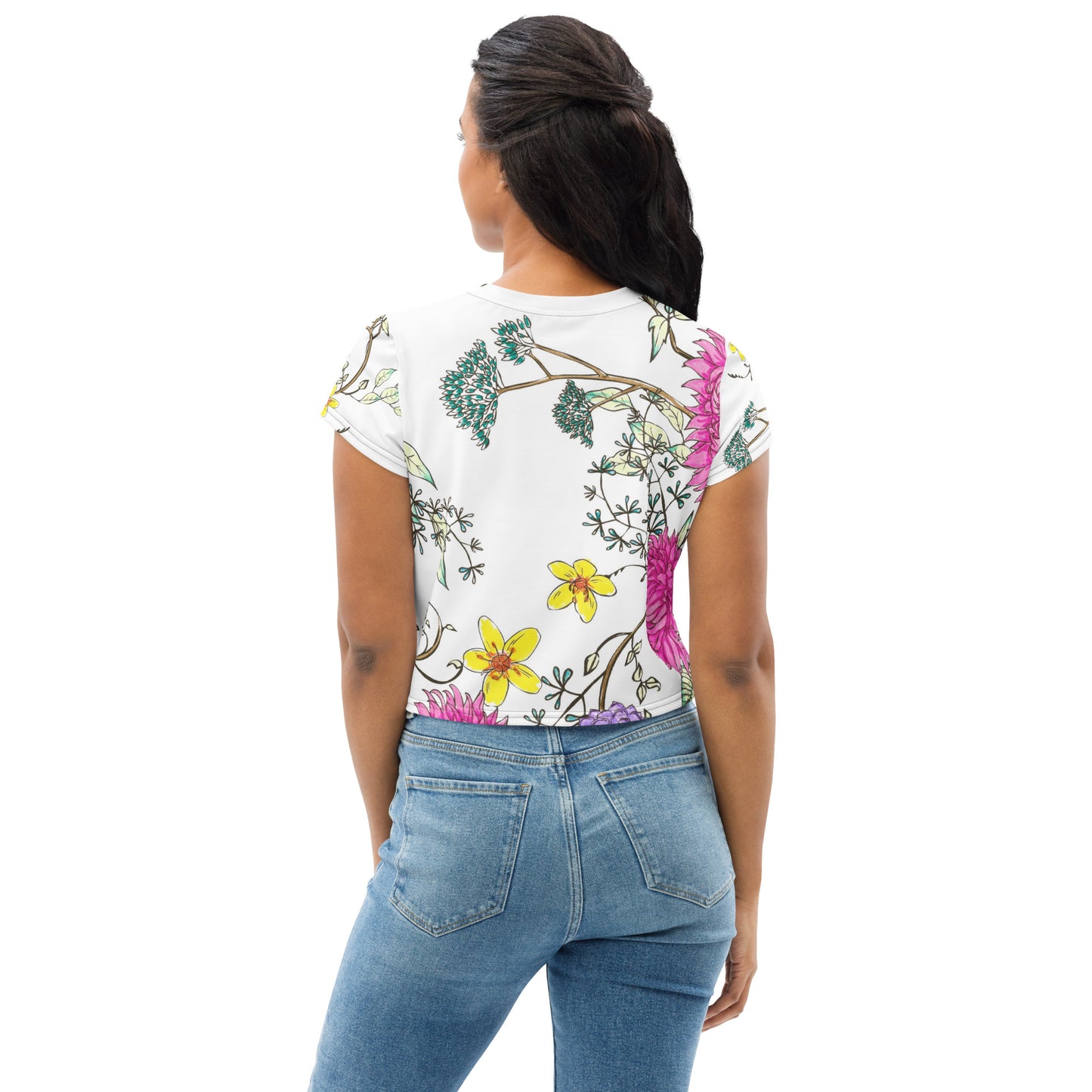 Georgian style garden All-Over Print Crop Tee