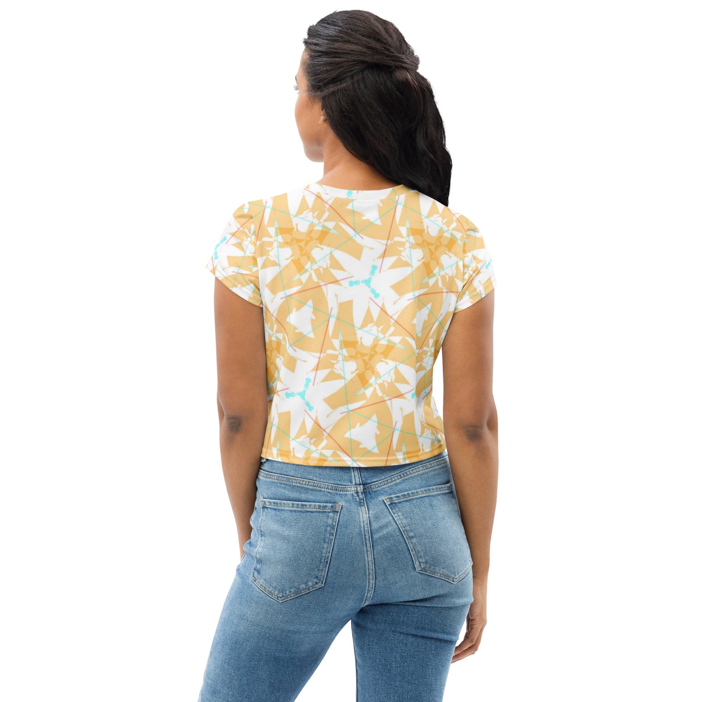 Sunny Scope All-Over Print Crop Tee