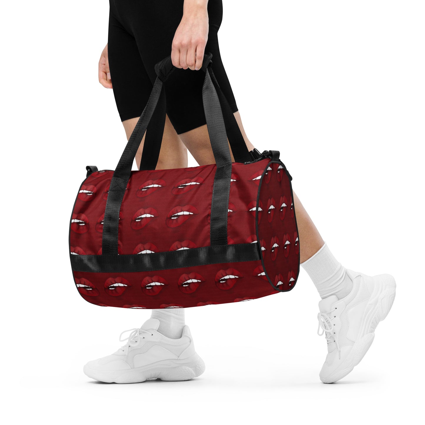 Just Lips All-over print gym bag