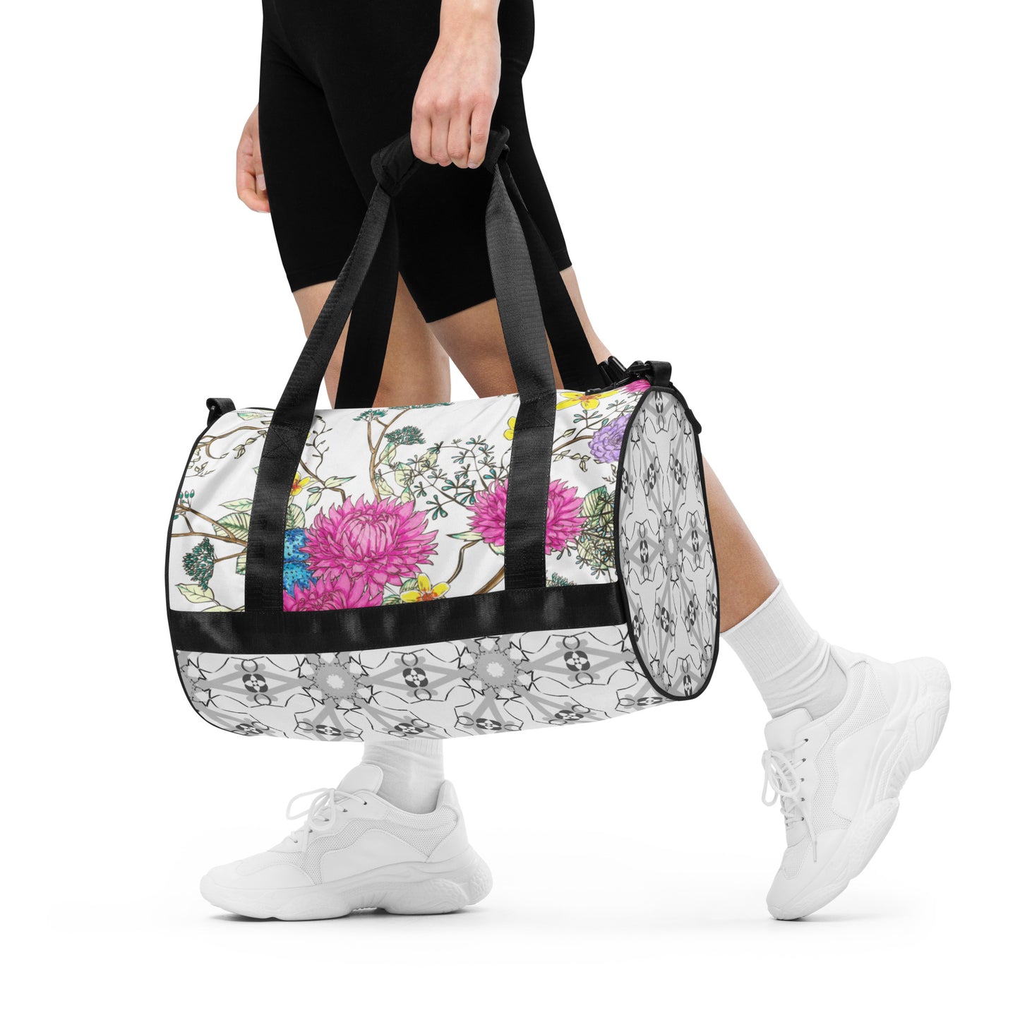 Georgian style garden Mix All-over print gym bag