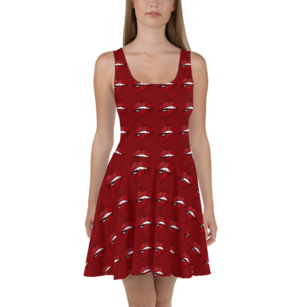 Just Lips Skater Dress