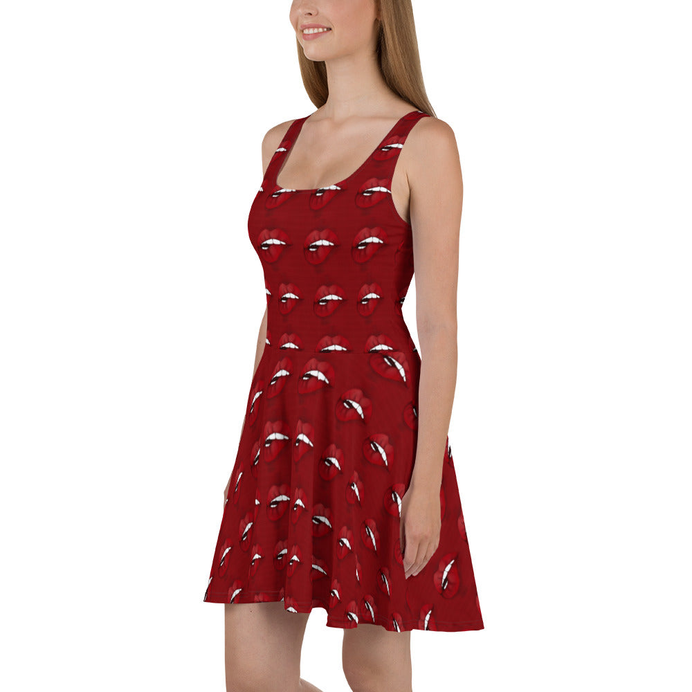 Just Lips Skater Dress