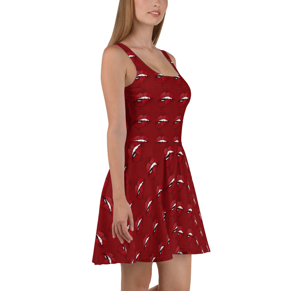 Just Lips Skater Dress