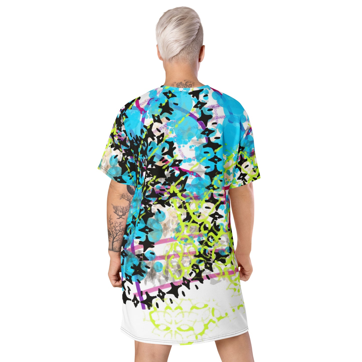 Ari Print T-shirt dress
