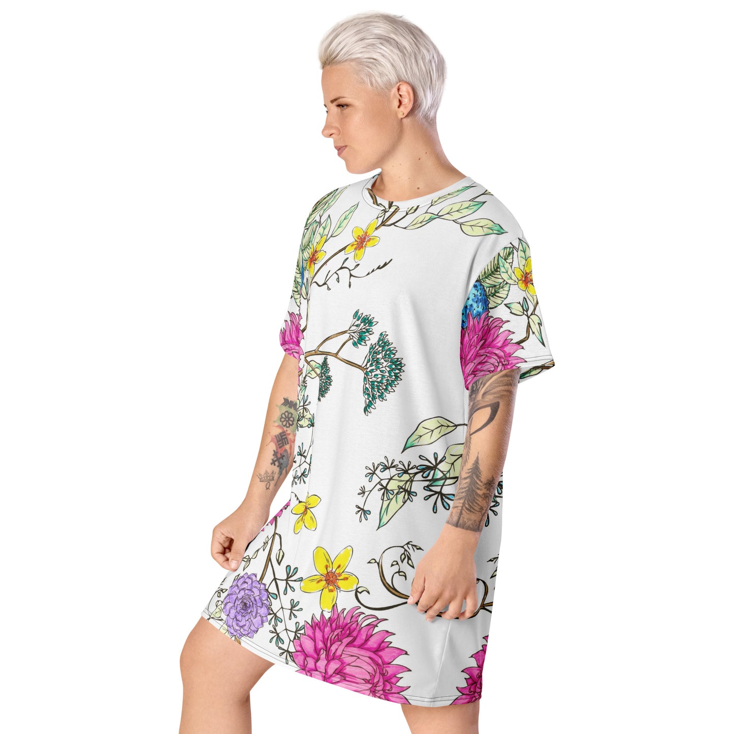 Georgian style garden T-shirt dress
