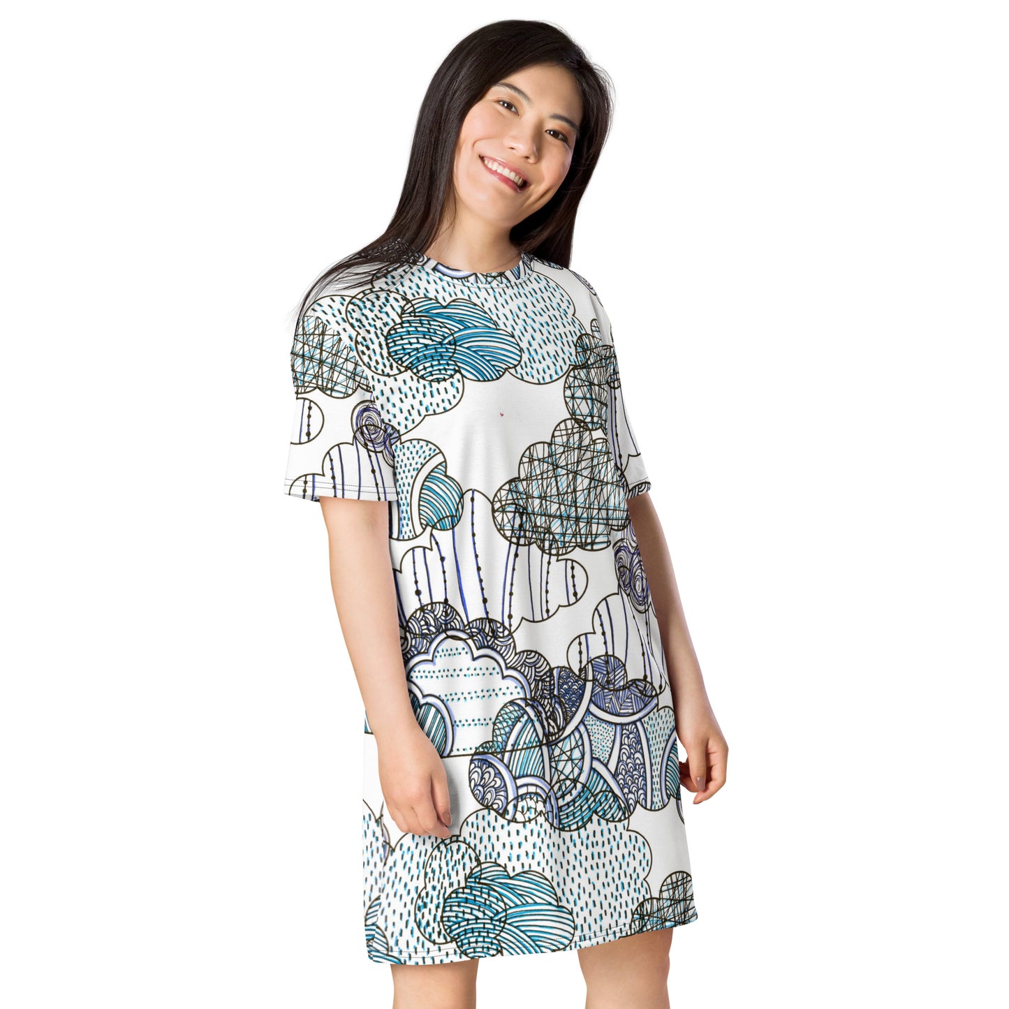 On a cloudy day T-shirt dress