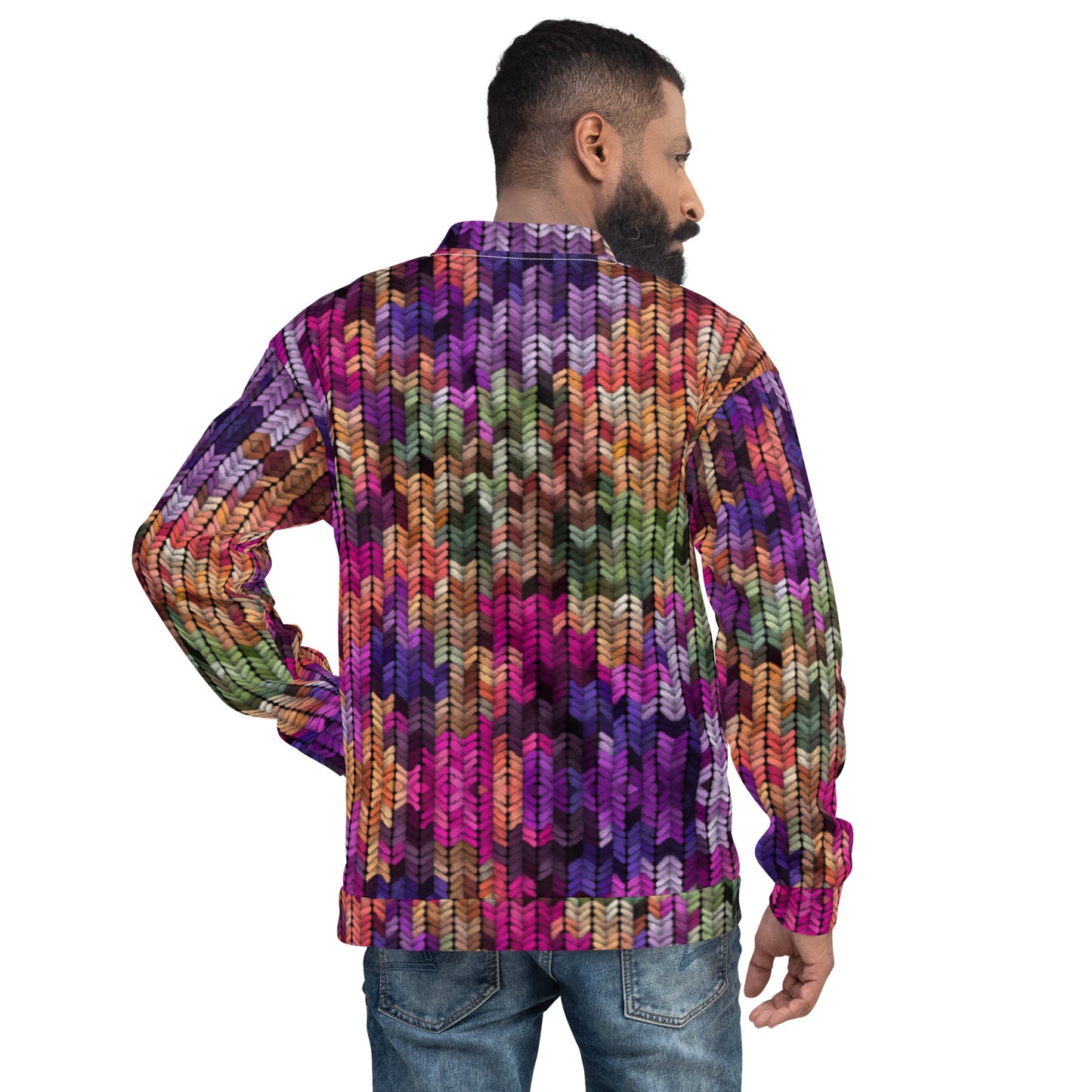 Knit n FullColor Unisex Bomber Jacket