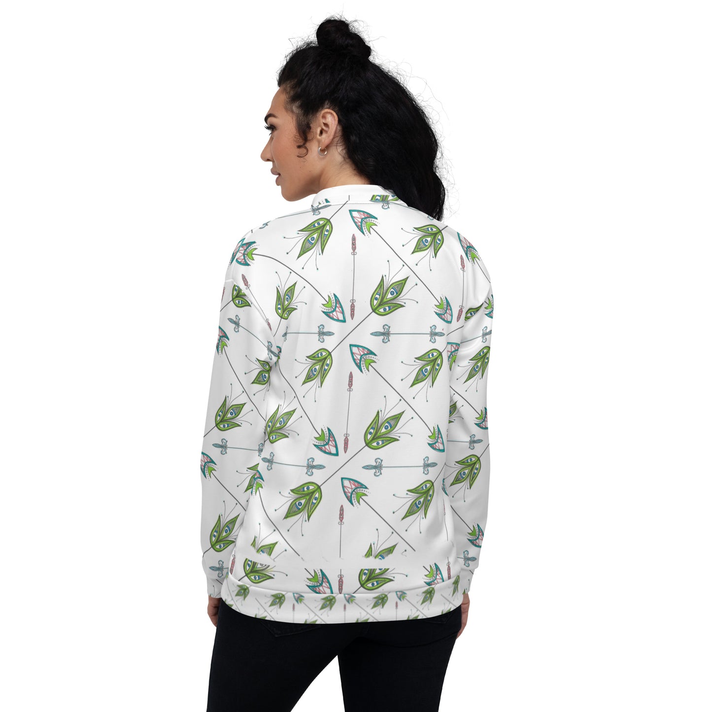 Deco Arrows Unisex Bomber Jacket