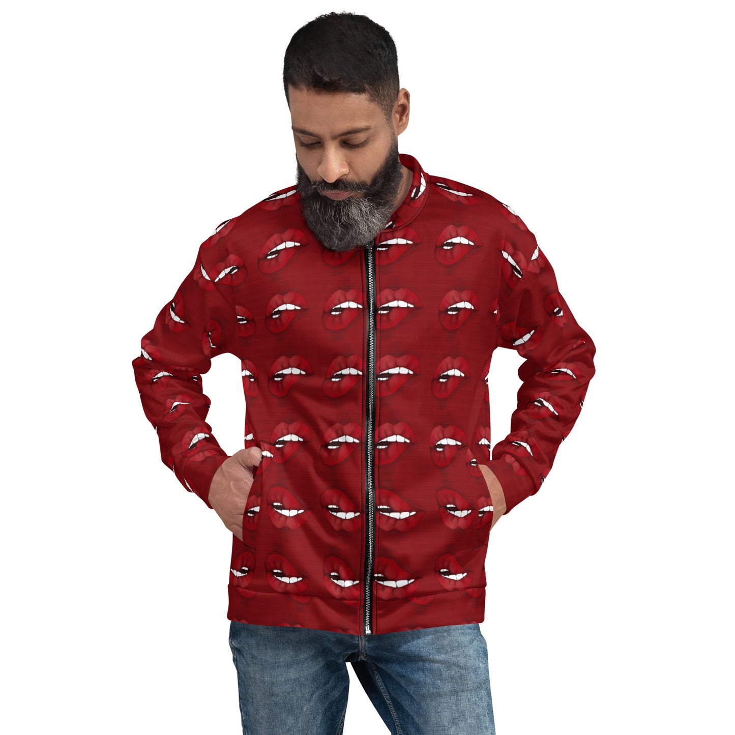 Just Lips Unisex Bomber Jacket