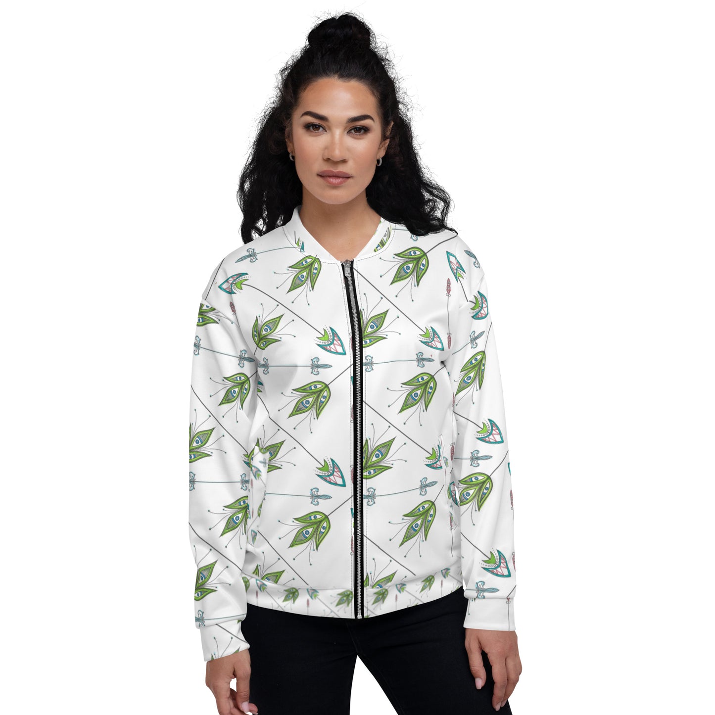 Deco Arrows Unisex Bomber Jacket