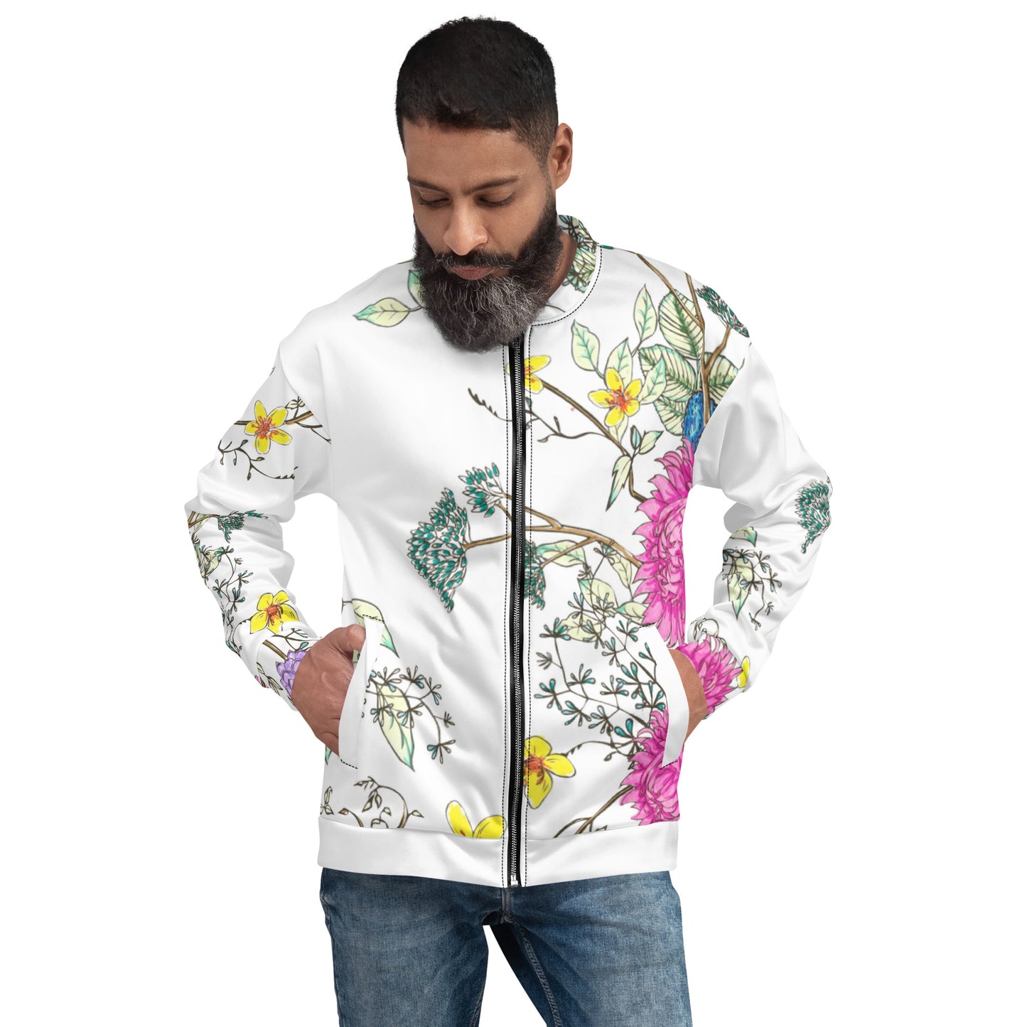 Georgian style garden Mix Unisex Bomber Jacket