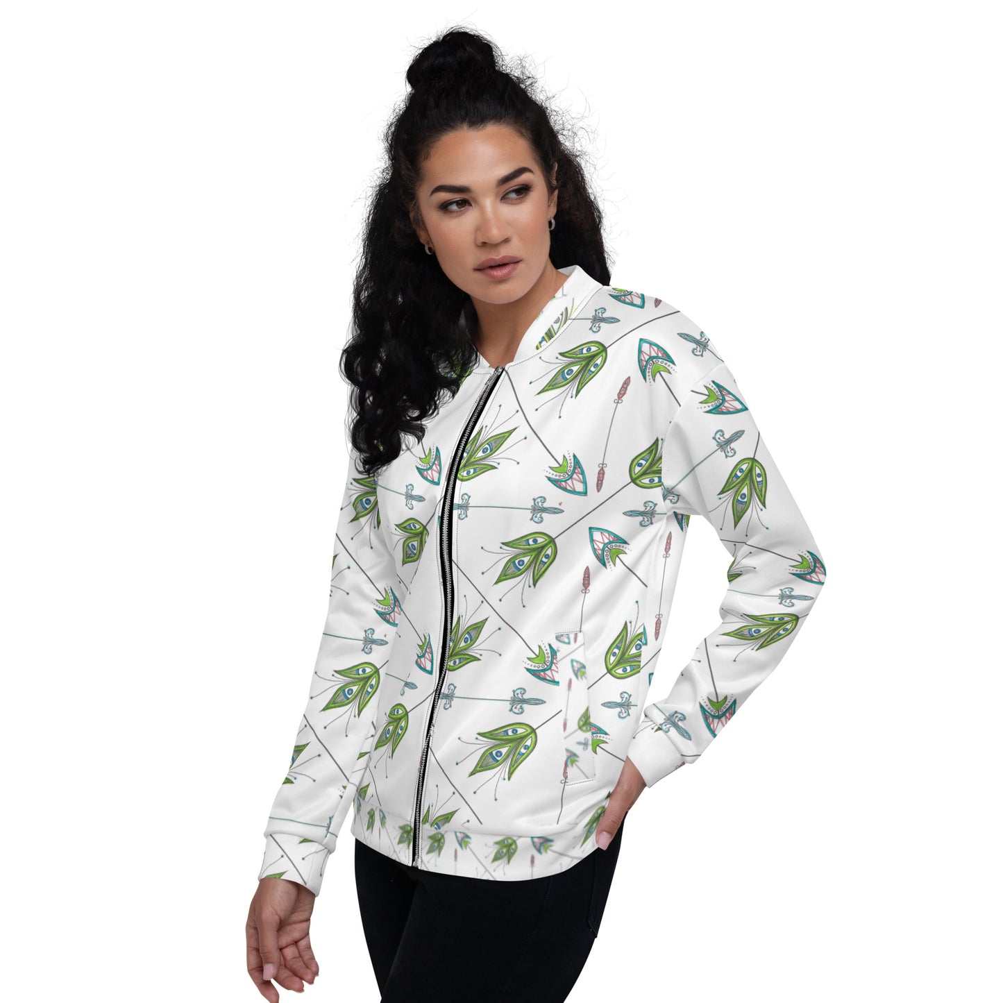 Deco Arrows Unisex Bomber Jacket