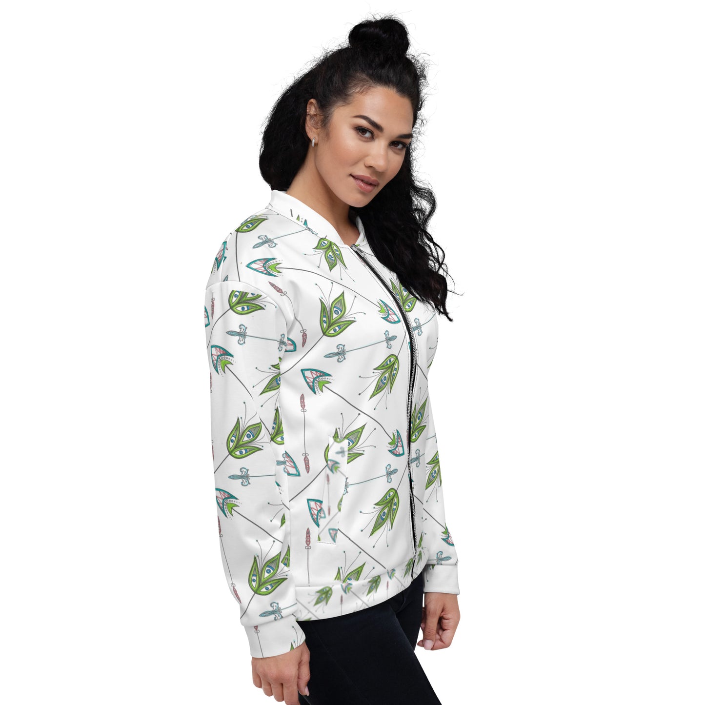 Deco Arrows Unisex Bomber Jacket