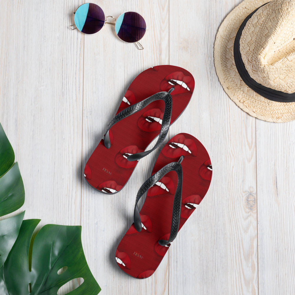 Just Lips Flip-Flops