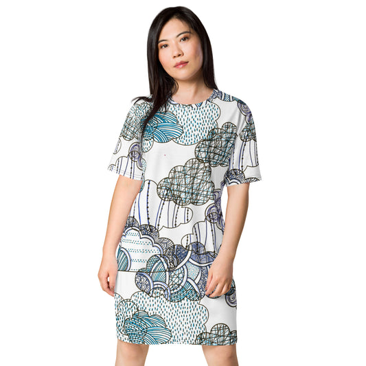 On a cloudy day T-shirt dress